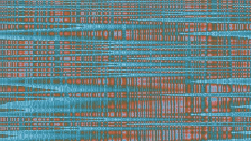 Abstract blue and orange horizontal lines pattern - Photo by Logan Voss on Unsplash