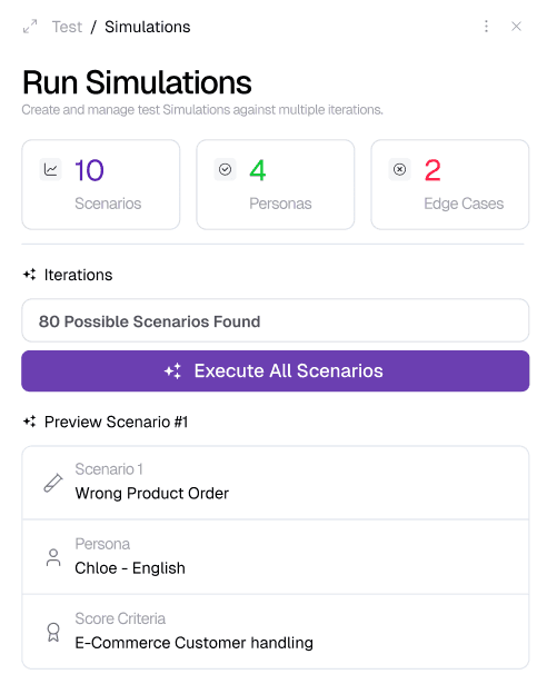 Stress testing interface