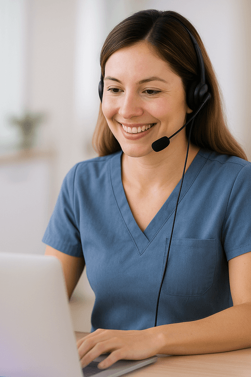 Conversation analyst reviewing data